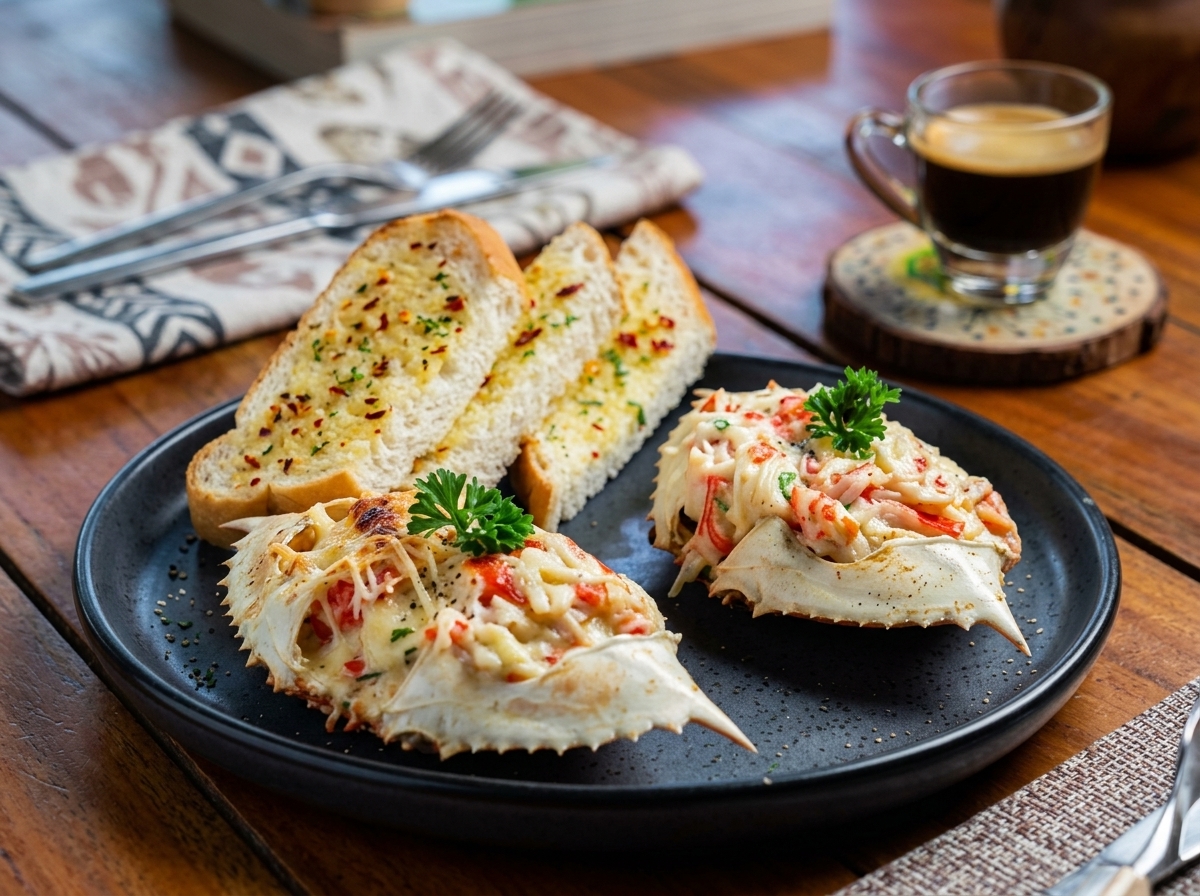 Cheesy Baked Crab