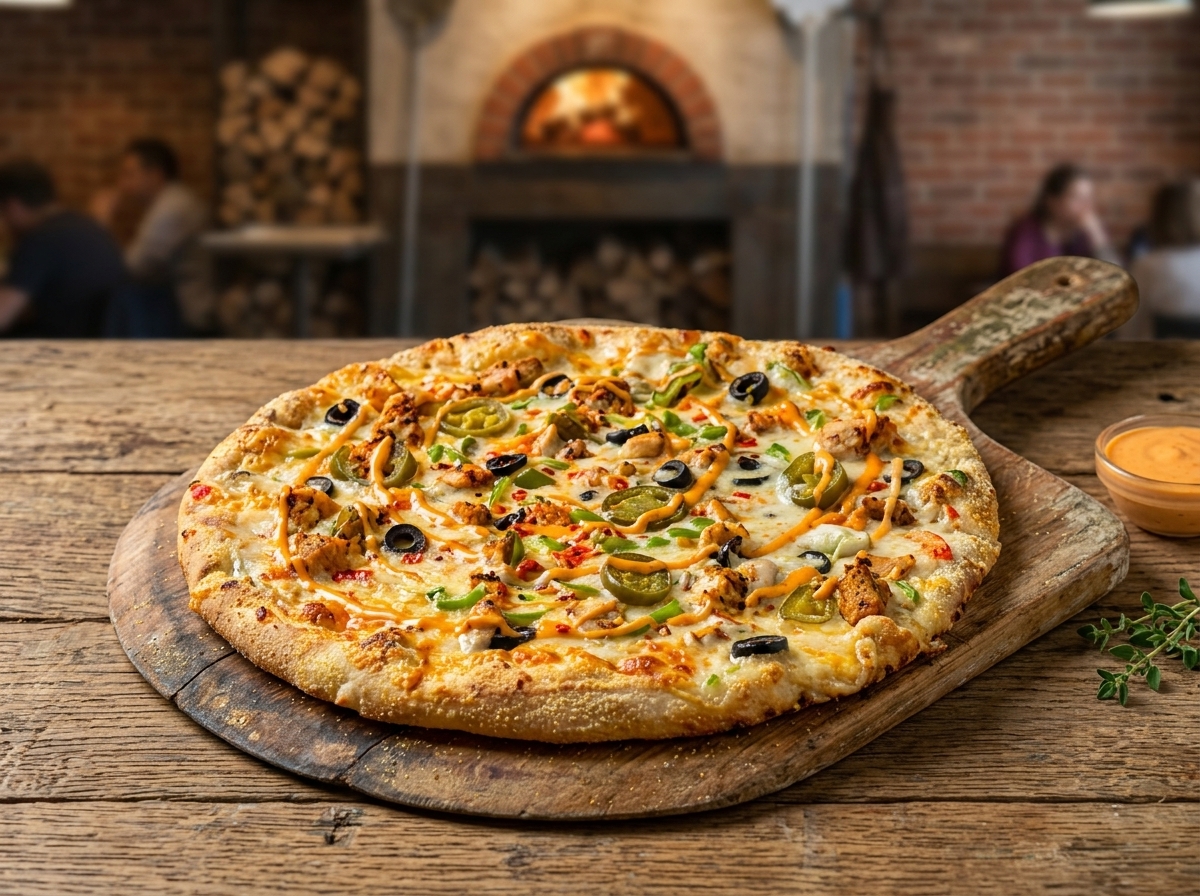 Fusion Ranch Chicken Pizza