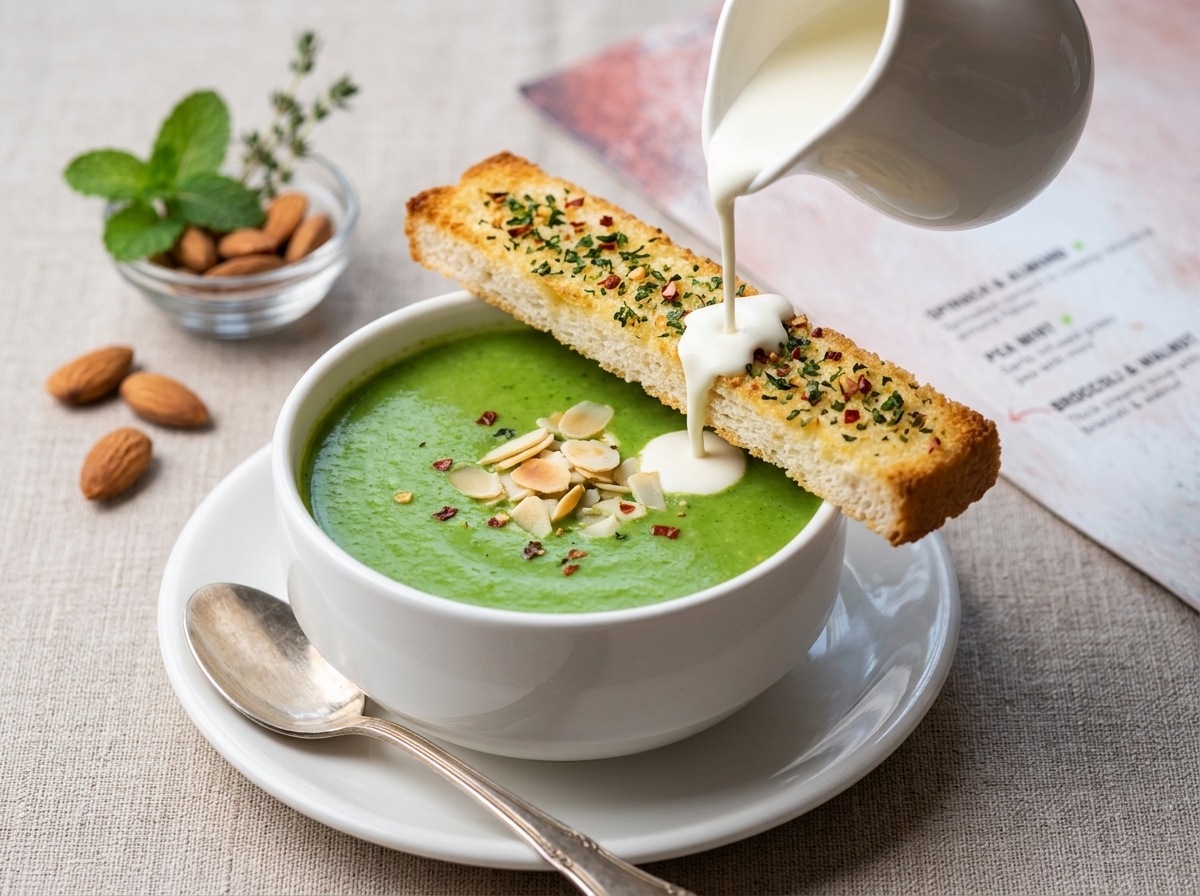 Spinach & Almond Soup
