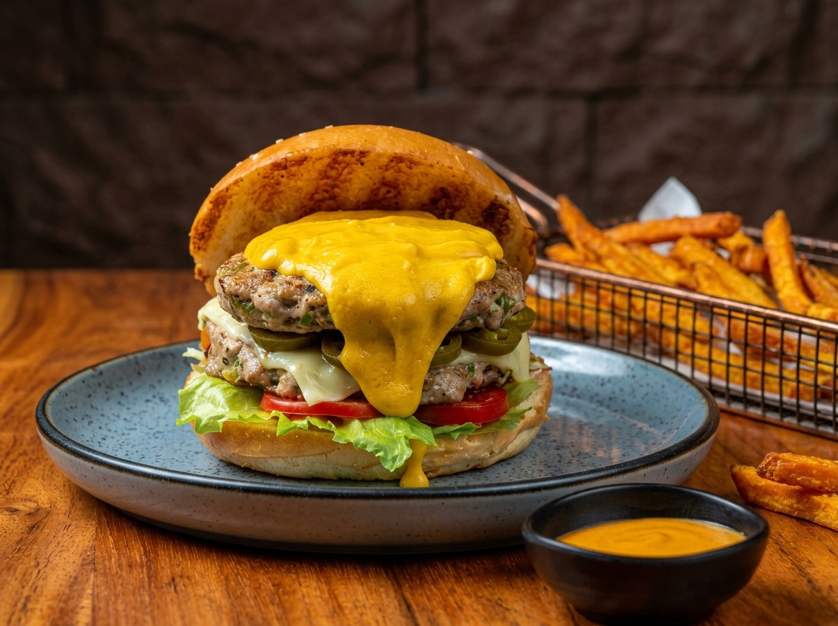 Jaw Breaker Double Cheese Burger