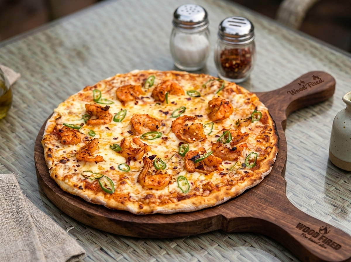 Spicy Prawns Pizza